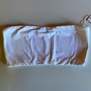 NWT Riot Swim White Bandeau Top Size Medium